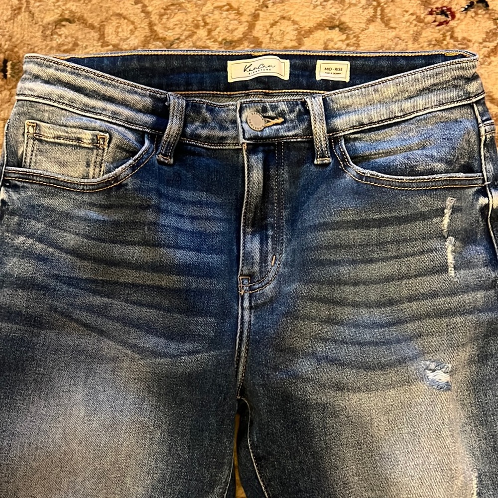KanCan mid rise, ankle skinny jeans, size 29